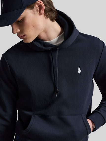 Polo Ralph Lauren bluza z kapturem o kroju regular fit z mieszanki bawełny Granatowy 3