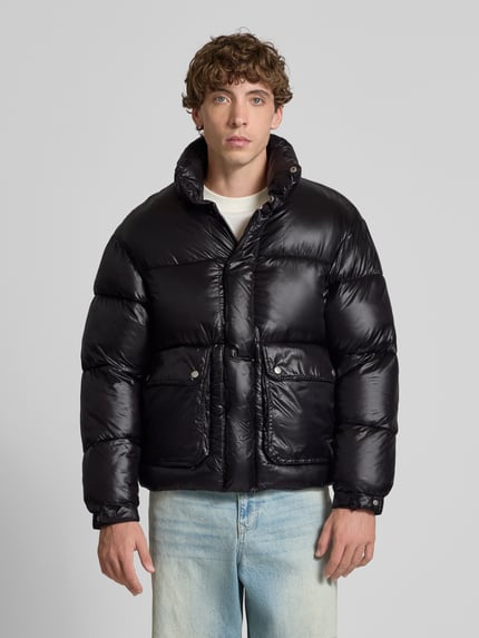 JACK & JONES Regular Fit Puffer Jacket mit Pattentaschen Modell 'YORK' Black 4