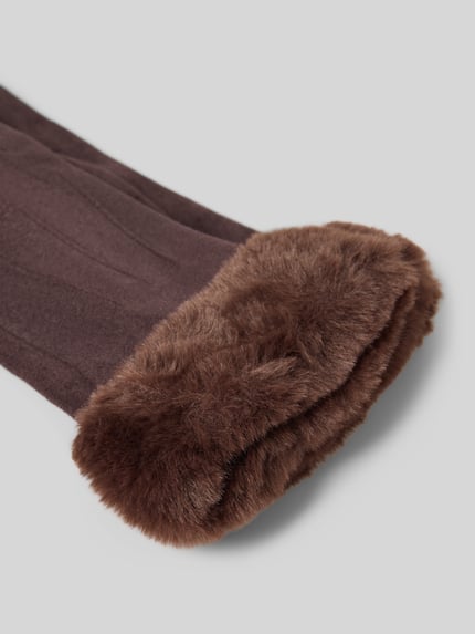 EEM Handschuhe mit Touchscreen-Funktion Dunkelbraun 2