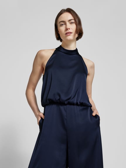V by Vera Mont Jumpsuit met halter Donkerblauw - 3