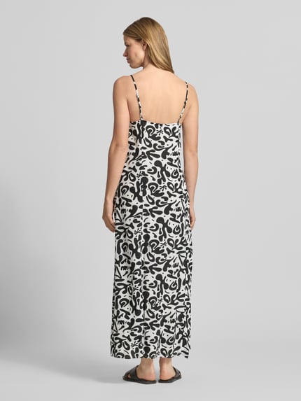 PIECES Schmales Freizeitkleid aus reiner Viskose Modell 'BARRI' Black 5