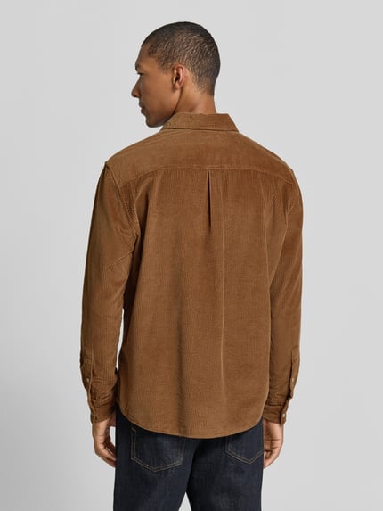 MCNEAL Regular Fit Freizeithemd mit Label-Stitching Taupe 5