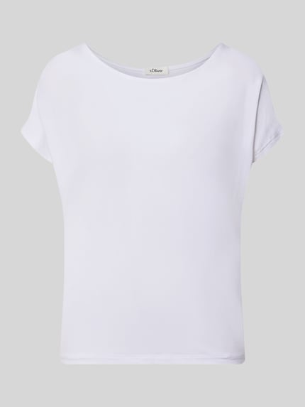 s.Oliver RED LABEL T-shirt z obniżoną linią ramion Biały 2
