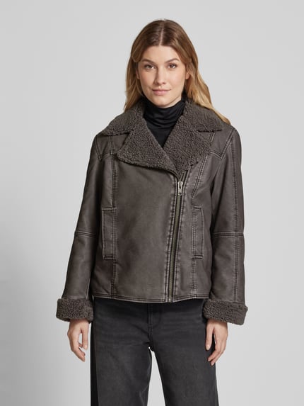 mbyM Jack in leerlook, model 'Sherlice' Antraciet - 4