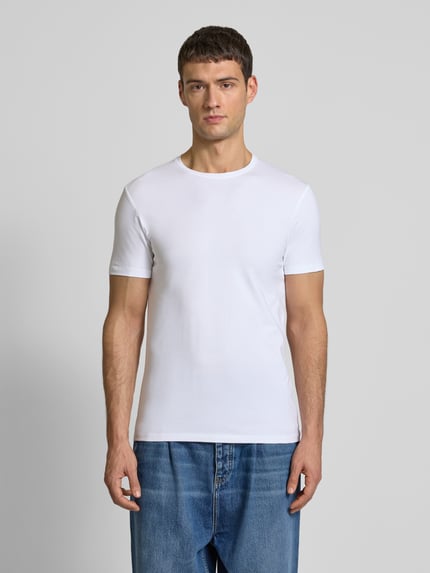 s.Oliver BLACK LABEL Regular Fit T-Shirt mit Rundhalsausschnitt Weiss 4