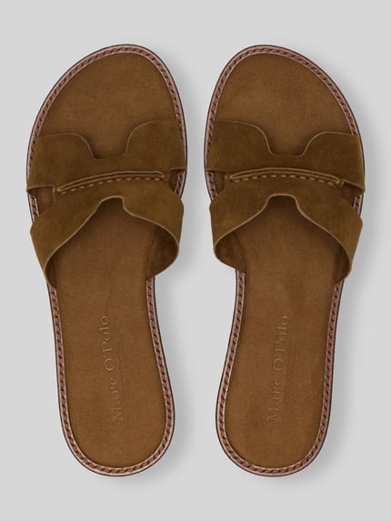Marc O'Polo Sandalen van echt leer Middenbruin - 3