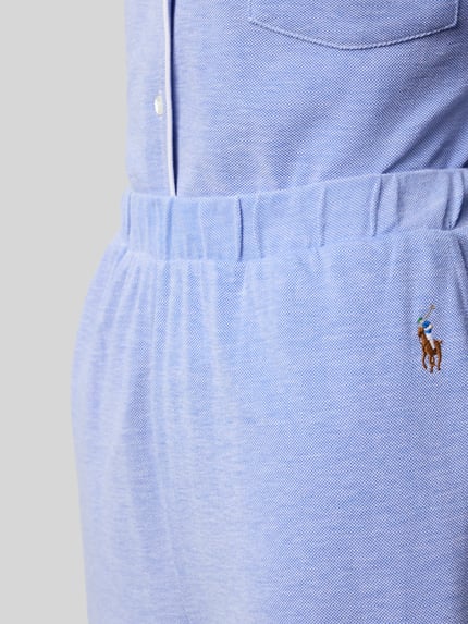 Polo Ralph Lauren Pyjama mit Logo-Stitchings Modell 'OXFORD Madison' Blau 2