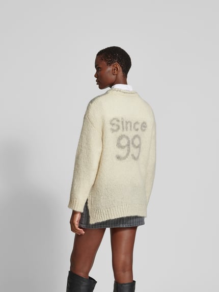 BAUM & PFERDGARTEN oversized pullover van alpacamix Ecru - 5