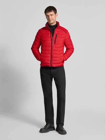 Tom Tailor Regular Fit Steppjacke mit Reißverschluss Rot 1