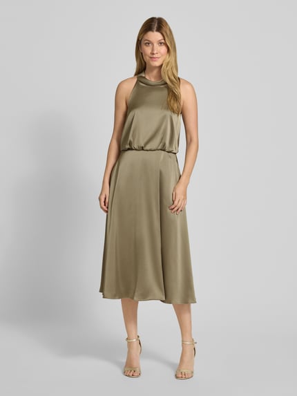 V by Vera Mont Cocktailkleid mit Schnürung und Reißverschluss Gruen 4