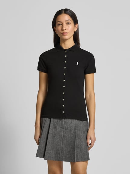 Polo Ralph Lauren Poloshirt met Knoopsluiting Zwart - 4