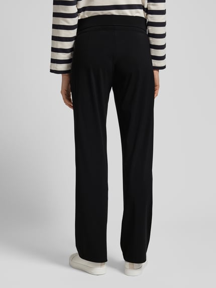 Raffaello Rossi Straight leg broek met tunnelkoord, model 'CANDICE' Zwart - 5