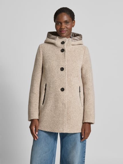 Gil Bret Teddyjacke aus Woll-Mix mit Reißverschlusstaschen Sand 4
