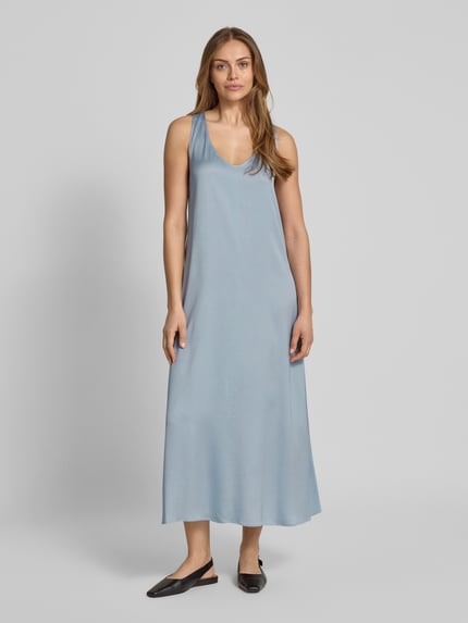 DRYKORN Midikleid mit V-Ausschnitt Modell 'CENLA' Hellblau 4