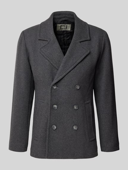 Regular Fit Jacke aus Woll-Mix Modell 'METS' Shop The Look MANNEQUINE