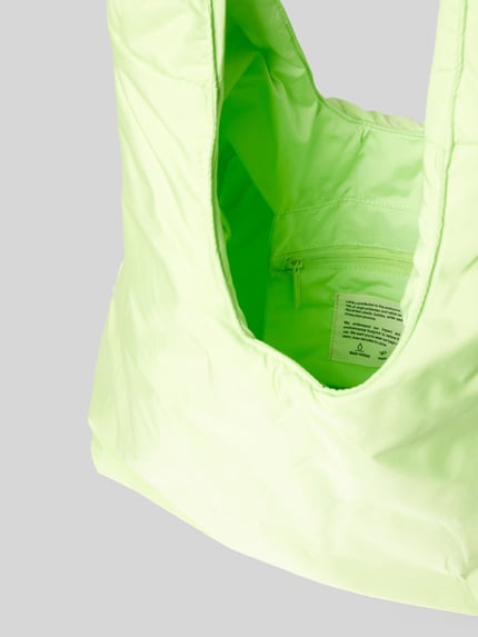 Lefrik Handtasche mit Knotendetails Modell 'BIWA' Neon Gruen 5