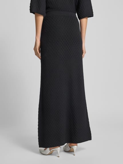 Jake*s Collection Maxirok met structuurmotief Zwart - 5
