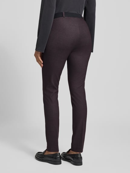 Raphaela By Brax Slim Fit Stoffhose mit Bügelfalten Modell 'Lillyth' Bordeaux 5