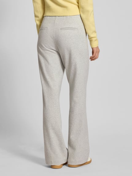 CAMBIO Stoffen broek met achterzakken Lichtgrijs gemêleerd - 5