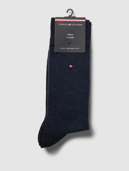 Tommy Hilfiger Socken mit Label-Details im 2er-Pack Modell 'Birdeye' Marine 3
