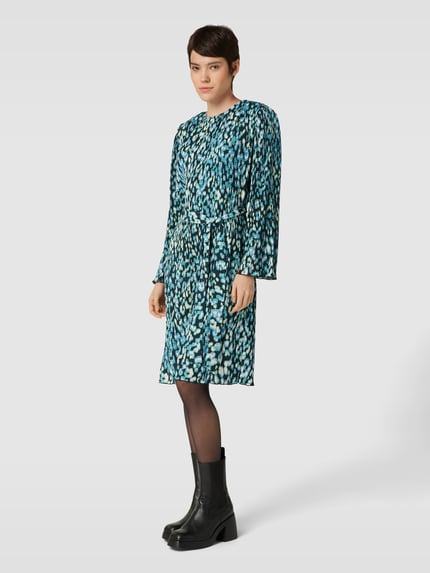 Jake*s Studio Woman Knielanges Kleid mit Rundhalsausschnitt Hellblau 1
