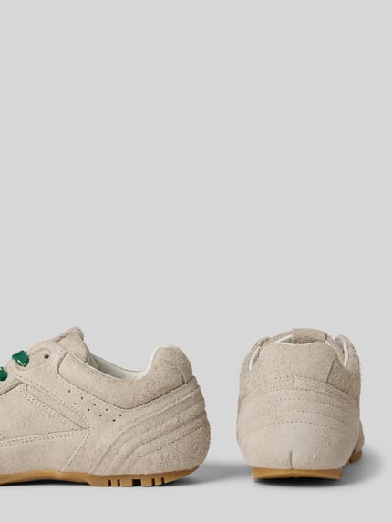 ALOHAS Sneaker aus echtem Leder mit Kontrastbesatz Hellgrau 2