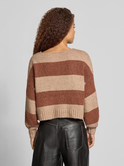 ONLY Pullover mit U-Boot-Ausschnitt Sand 5