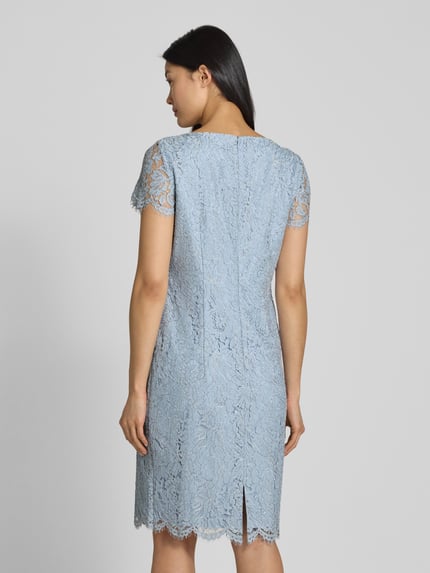 Christian Berg Cocktail Knielanges Cocktailkleid mit Viskose-Anteil Hellblau 5