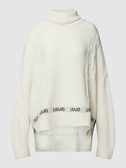 Liu Jo Sport Coltrui met langere achterkant Offwhite - 2