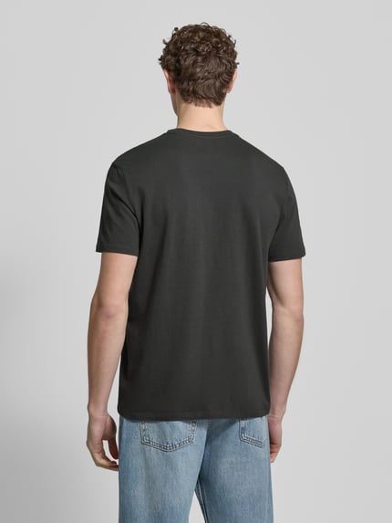 CK Calvin Klein T-Shirt mit Label-Print und Rundhalsausschnitt Black 5