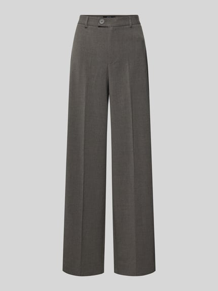 Productfoto, Straight Fit plooibroek met viscose-aandeel model 'TEXAS' van Vero Moda, melange look, middenhoog, zonder zakken
