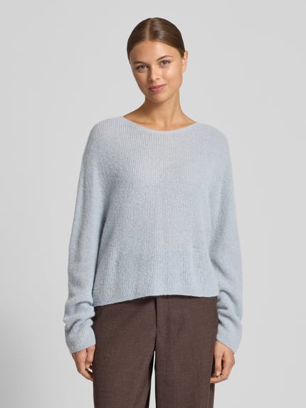 DRYKORN Gebreide pullover van alpacamix, model 'IMENY' Lichtblauw - 4