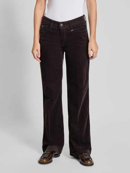 MAC Cordhose mit 5-Pocket-Design Dunkelbraun 4