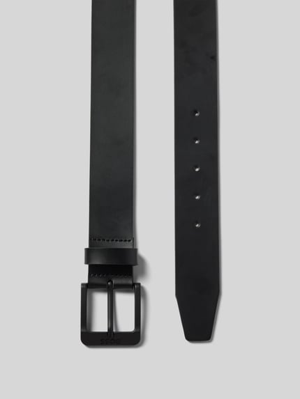 BOSS Riem met labeldetails, model 'Jemio' Zwart - 3