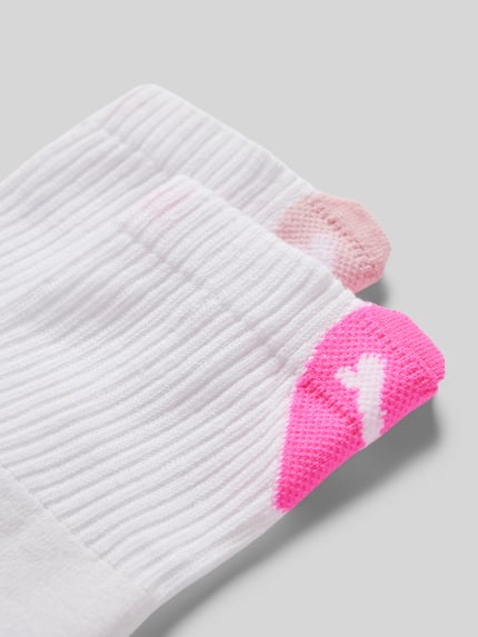 PUMA Sokken met labeldetail in een set van 2 paar Felroze - 2