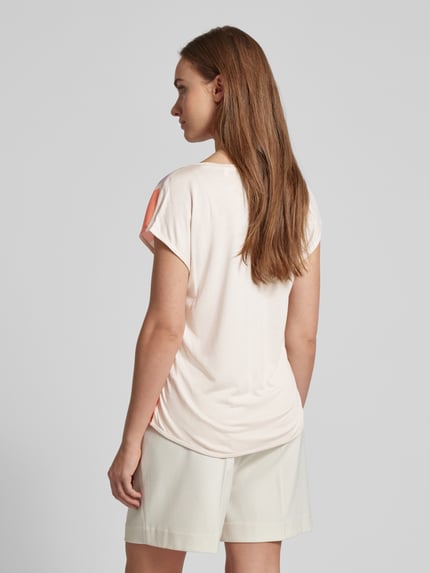 OPUS T-shirt met all-over print, model 'Sisbo' Koraal - 5