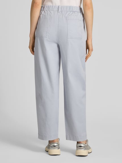 Marc O'Polo barrel fit broek van katoenmix Lichtblauw - 5