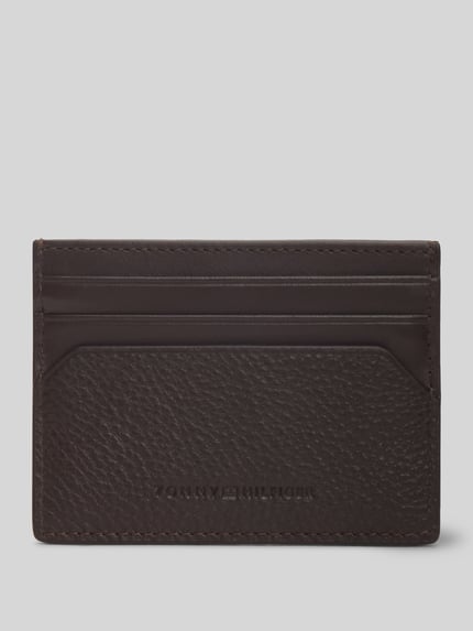 Tommy Hilfiger Kartenetui aus echtem Leder Dunkelbraun 3