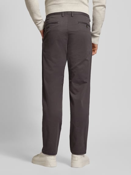 Christian Berg Men Chinos w kroju regular fit z francuskimi kieszeniami wpuszczanymi Antracytowy 5