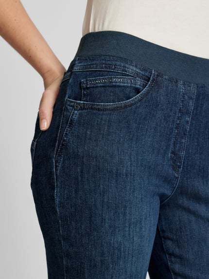 Raphaela By Brax Straight Fit Jeans mit elastischem Bund Blau 3