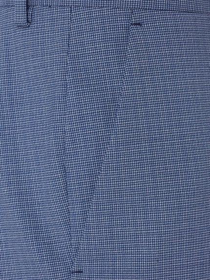 Christian Berg Men Pantalon met ruitmotief Blauw - 2