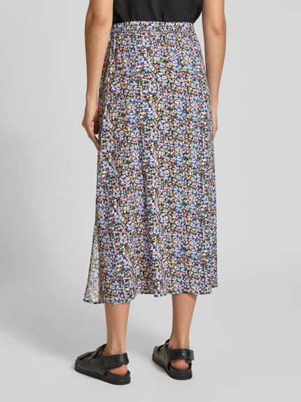 VERO MODA Ausgestellter Maxi-Rock aus reiner Viskose Modell 'EASY JOY' Bleu Melange 5