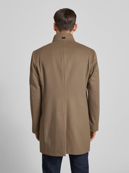 JOOP! COLLECTION Regular Fit Mantel aus Schurwoll-Mix mit Kaschmir-Anteil Modell 'MARON' Oliv 5