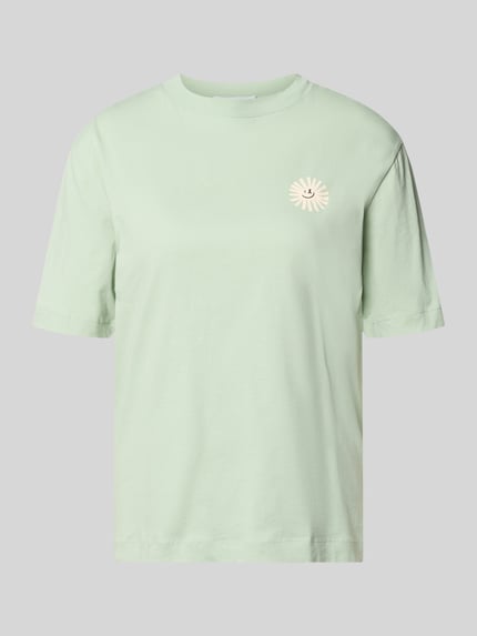 Productfoto, Regular Fit T-shirt uit puur katoen model 'TARJAA' van Armedangels, look: effen, motiefprint, gestikt logo, jersey, dames
