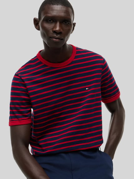 Tommy Hilfiger Regular Fit T-Shirt aus reiner Baumwolle Rot 3