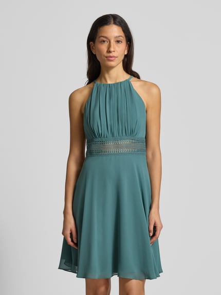 Jake*s Cocktail Cocktailkleid mit Neckholder Schilf Melange 4