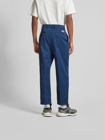 Kenzo chino met persplooien Donkerblauw - 5