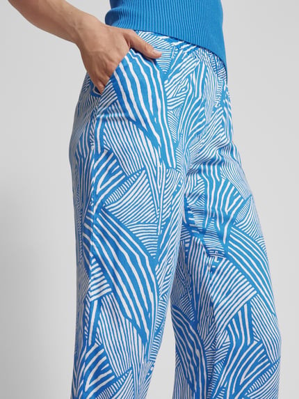 Smith and Soul Straight Leg stoffen broek met elastische band Koningsblauw - 3