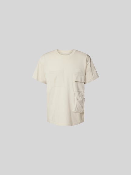 MM6 Maison Margiela T-shirt met klepzak Offwhite - 2
