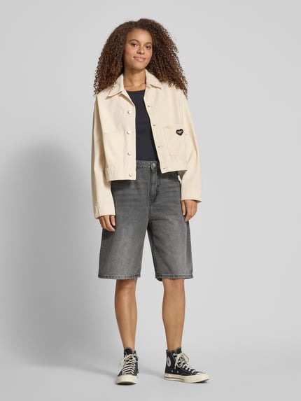 Carhartt Work In Progress Jeansjacke mit Label-Patch Offwhite 1